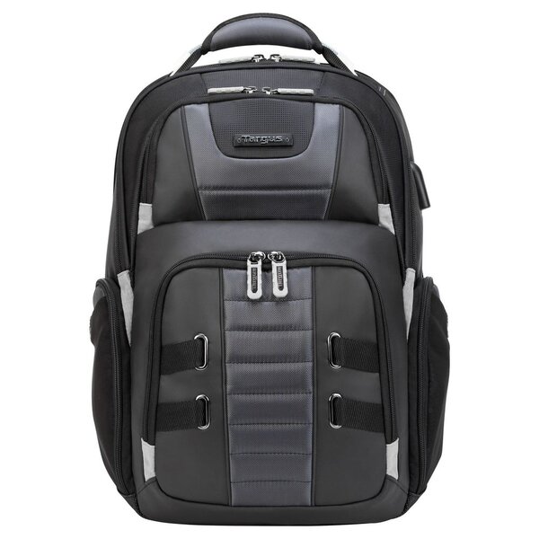 DrifterTrek Sac à dos pour ordinateur portable 11,6 à 15,6"  avec USB Power Pass-Thru - Noir"