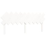 vidaXL Cadre de lit avec tête de lit blanc 200x200 cm bois massif