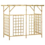 vidaXL Pergola de jardin pour poubelles triples Bois de pin imprégné
