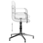 vidaXL Chaises à manger pivotantes lot de 6 blanc similicuir