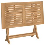 vidaXL Table pliable de jardin 110x55x75 cm bois d'acacia solide
