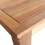 vidaXL Table et chaises de bar 3 Pièces Bois d'acacia massif
