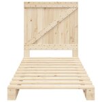 vidaXL Cadre de lit avec tête de lit 90x200 cm bois de pin massif
