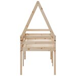 vidaXL Lit haut avec toit 80x200 cm bois de pin massif