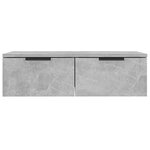 vidaXL Armoires murales 2 Pièces Gris béton 68x30x20 cm Bois d'ingénierie