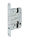 THIRARD - Boitier de serrure encastrable à cylindre pour porte d'entrée  axe 50mm  bouts ronds  3 pênes  zingué