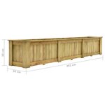 vidaXL Jardinière surélevée 291x50x50 cm Bois de pin imprégné