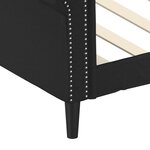 vidaXL Lit de jour noir 90x190 cm similicuir