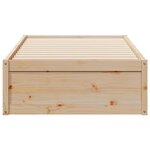 vidaXL Cadre de lit sans matelas 75x190 cm bois de pin massif