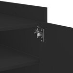 vidaXL Table basse noir 80x50x50 cm bois d'ingénierie