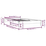 vidaXL Lit empilable 90x200 cm Bois de pin massif