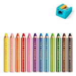 Crayon de couleur hexagonal Noris junior  étui x12 STAEDTLER
