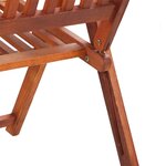 vidaXL Chaises pliables de jardin 4 Pièces Bois d'acacia solide