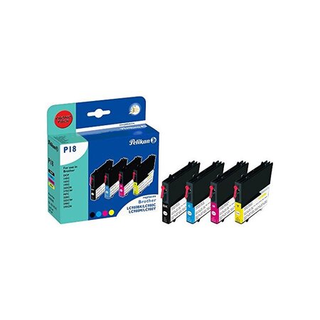 P18 cartouche jet d'encre compatible avec oem pack lc980 pelikan printing