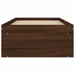 vidaXL Cadre de lit chêne marron 75x190 cm petit simple
