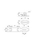 THIRARD - Porte cadenas  recouvrement acier 140mm