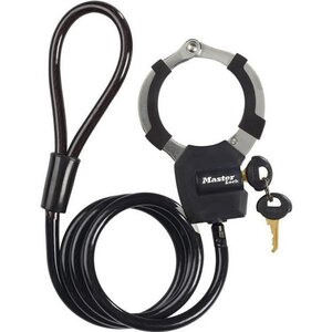 Antivol à Clé avec Menotte 8275EURDPRO - 1 m - Idéal pour trottinettes - Noir