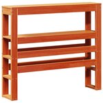 vidaXL Cadre de lit sans matelas cire marron 100x200cm bois pin massif