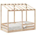 vidaXL Lit pour enfants avec toit 80x160 cm bois massif de pin