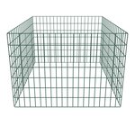 vidaXL Bac à compost carré en maille de jardin 100 x 100 x 70 cm