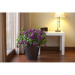 PLASTIKEN Pot de fleurs cône Tes - 22 cm - Blanc
