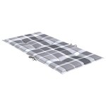 vidaXL Coussins de chaise de jardin à dossier bas lot de 2