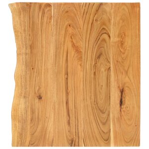 vidaXL Dessus de meuble-lavabo de salle de bain Acacia 80x52x2 5 cm