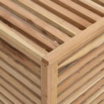 vidaXL Panier à linge 45x45x65 cm Bois massif de noyer