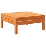 vidaXL Salon de jardin 8 Pièces avec coussins marron cire bois pin massif