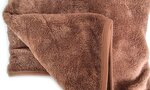 Grand plaid uni 150 x 200 cm - Marron