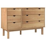 vidaXL Commode OTTA 111x43x73 5 cm bois de pin massif