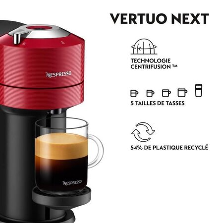 Cafetière à capsule Nespresso Krups Vertuo Plus pour capsules