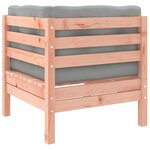 vidaXL Salon de jardin 7 Pièces et coussins bois massif sapin de douglas