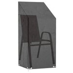 vidaXL Housses de chaise de jardin 2 Pièces 8 œillets 65x65x110/150 cm PE