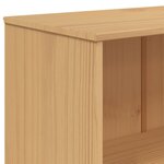 vidaXL Bibliothèque à 4 niveaux OLDEN gris marron bois de pin massif