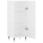 vidaXL Buffet blanc 34 5x34x90 cm bois d'ingénierie