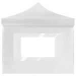 vidaXL Tente de réception pliable avec parois Aluminium 6 x 3 m Blanc