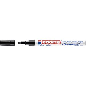 Marqueur Peinture Brillante CALLIGRAPHIE 753 Noir Pointe Moyenne 1-2 5 mm EDDING
