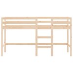 vidaXL Lit mezzanine enfants échelle 90x200 cm bois pin massif
