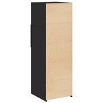 vidaXL Buffet haut noir 40x42 5x124 cm bois d'ingénierie