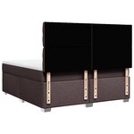 vidaXL Sommier à lattes de lit avec matelas Marron foncé 180x200 cm