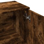 vidaXL Buffet chêne fumé 90 5x29 5x65 cm bois d'ingénierie