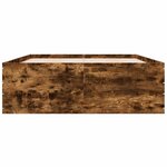 vidaXL Cadre de lit chêne fumé 140x200 cm bois d'ingénierie