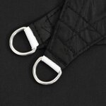 vidaXL Voile de parasol Tissu Oxford carré 7x7 m noir