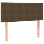 vidaXL Sommier à lattes de lit avec matelas Marron foncé 90x190 cm