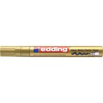 Marqueur Peinture Brillante 750 Or Pointe Ronde 2-4 mm x 10 EDDING