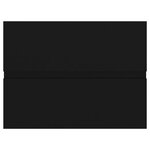 vidaXL Armoire d'évier Noir 60x38 5x45 cm Aggloméré