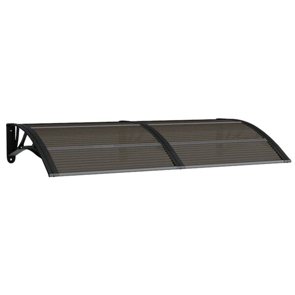 vidaXL Auvent de porte Noir 150x80 cm Polycarbonate