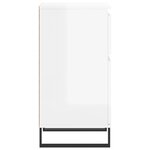 vidaXL Buffets 2 Pièces blanc brillant 40x35x70 cm bois d'ingénierie