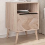 Finori Table de chevet Lusk 61A chêne sonoma 38 5x38 5x57 cm